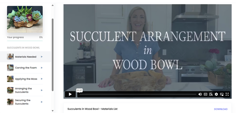 Luxury Faux Orchid & Succulent Masterclass (3 Arrangements)