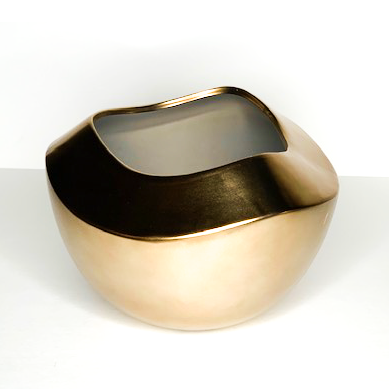 Gold Ripple Bowl